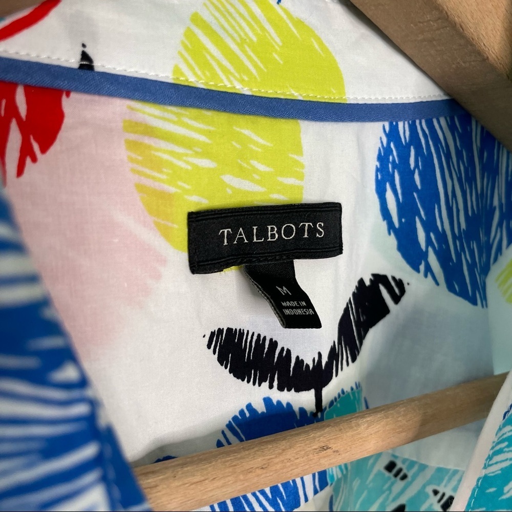 Talbots | Apple Pattern Button Down Shirt - image 7